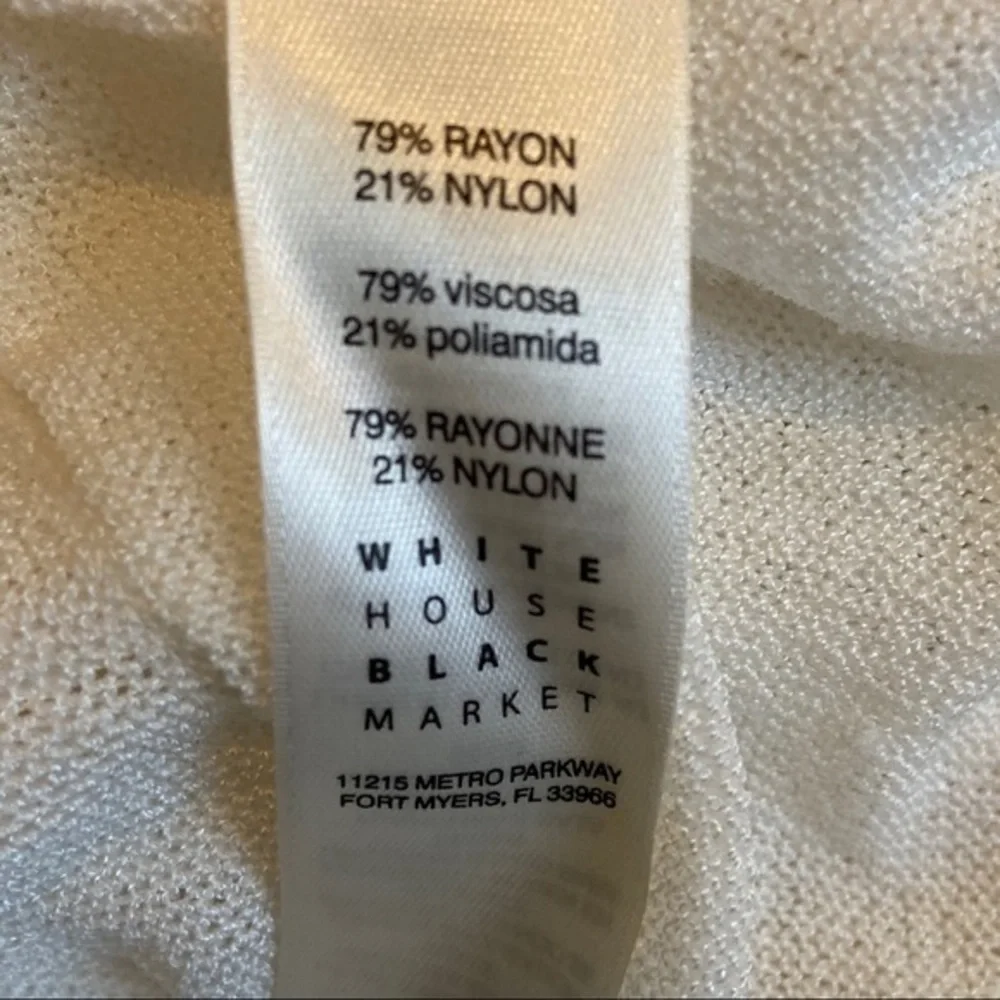 White House Black Market Crochet Top - Picture 7 of 7